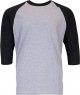 Adult Heavy Cotton 3/4 Raglan T-Shirt, 2-Pack
