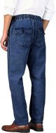 Mens Casual Loose Fit Elastic Waist Jeans Denim Pants