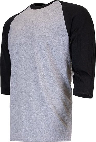 Adult Heavy Cotton 3/4 Raglan T-Shirt, 2-Pack